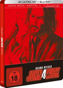 John Wick: Kapitel 4 (Ultra HD Blu-ray &amp; Blu-ray im Steelbook), 1 Ultra HD Blu-ray und 1 Blu-ray Disc