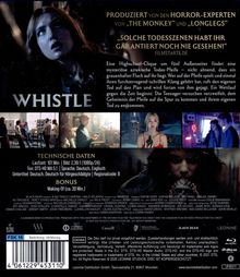 "Whistle" oben im Mittelpunkt. Jugendliche in mystischer Szene, technische Daten und Bonus-Info unten, FSK 16-Symbol links.