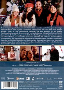 "Tom, ein hingebungsvoller Vater, und seine Tochter Grace erleben einen Neuanfang in Ashbury Grove. Grace entdeckt eine Zeitkapsel." 

Vier lächelnde Menschen stehen vor einem Weihnachtsbaum. Darunter sind drei kleinere Fotos von feierlichen Momenten.