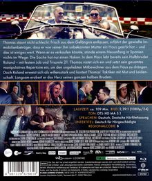 Texte: Laufzeit: ca. 109 Min. Bild: 2,39:1 (1080p/24). Ton: DTS-HD MA 5.1. Sprachen: Deutsch, Deutsche Hörfilmfassung. Untertitel: Deutsch für Hörgeschädigte. Regionalcode: B.  
  
Beschreibung: Zwei Männer in einem Cabrio. Darunter Szenen mit verschiedenen Charakteren. Unten Fröhlichkeit und Gespräche.