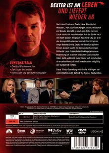 DEXTER IST AM LEBEN UND LIEFERT WIEDER AB. Bonusmaterial: Dexters Wiedererwachen, Der Kodex lebt weiter.