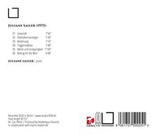 Juliane Sailer (geb. 1975): Klavierwerke "Die Sieben Essenzen", CD
