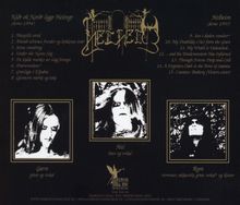 Niǫr ok Norðr liggr Helvegr (demo 1994), Helheim (demo 1993); Musikerbilder mit Namen und Instrumenten.