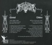 Logo oben, Albumseiten "Eternal" und "Winter", mit Tracklisten: "Unsilent Storms...", "At The Stormy Gates..." etc.