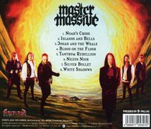 Logo oben: "Master Massive". Songs: 1. Noah's Cross 2. Islands and Bells 3. Jonah and the Whale. Sechs Personen, feuriger Hintergrund.