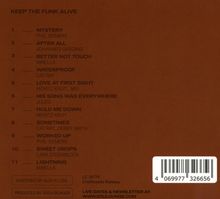 Titelliste: "Keep the Funk Alive" mit Songs von Künstlern wie Phil Siemers, Johannes Oerding, Mirella und anderen.
