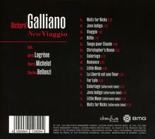 Album "New Viaggio" von Richard Galliano mit 15 Tracks. Features: Biréli Lagrène, Pierre Michelot, Charles Bellonzi.