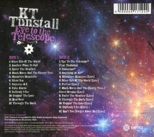 KT Tunstall "Eye to the Telescope". Disc 1 und 2 mit Liedtiteln auf einem Sternenhintergrund.