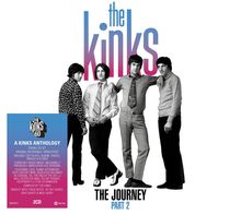 "The Kinks: The Journey Part 2. A Kinks Anthology. Double CD Set." Vier Männer in Schwarz-Weiß-Porträt.