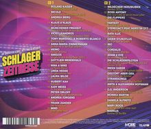 Schlager Zeitreise: Eine Liste mit 20 Schlagertiteln auf zwei CDs. Enthält Namen wie Roland Kaiser, Andrea Berg und Nicole.