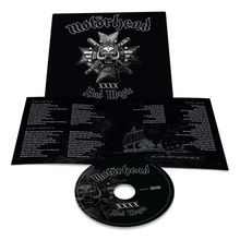 Motörhead, XXX, Bad Magic. Liedtexte: The Devil, Electricity, Evil Eye. Illustriertes Wikingerboot, Totenkopf-Logo.