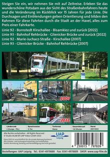 Potsdam - Eine Zeitreise mit der Straßenbahn Linie 92 &amp; 93, DVD