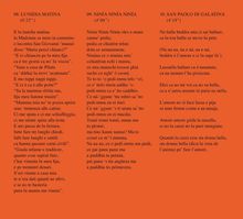 08. LUNIDIA MATINA (6'25"), 09. NINÍA NINÍA NINÍA (4'06"), 10. SAN PAOLO DI GALATINA (4'18").  
Drei Textblöcke auf orangefarbenem Hintergrund.