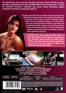 Ein spannender Thriller mit Alicia Silverstone als deutsche Premiere. Bild einer Frau im Oberteil, Szenenfotos unten.