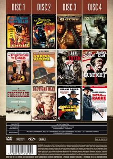Western Highlights (12 Filme auf 4 DVDs), 4 DVDs