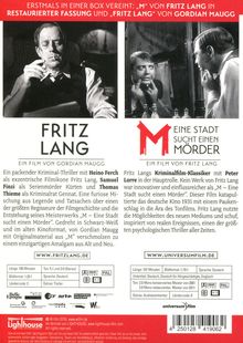 Fritz Lang Filmkunst Box: Fritz Lang / M - Eine Stadt sucht einen Mörder, 2 DVDs