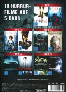 Horror Collection XXL (10 Filme auf 5 DVDs), 5 DVDs