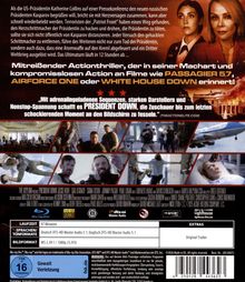 Ein Actionthriller mit Referenzen zu "PASSAGIER 57". Bilder von spannungsgeladenen Szenen und die Laufzeit beträgt 97 Minuten.