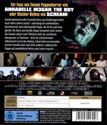 Für Fans von fiesem Puppenhorror. Lebensgroße Puppe kehrt zurück. Unheimliche Vorkommnisse folgen. FSK 16.