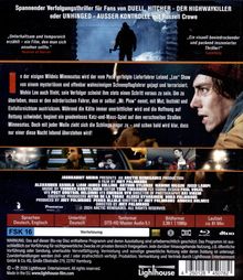 Spannender Verfolgungsthriller, Zitat: „Unterhaltsam und temporeich erzählt“, „Ein visuell beeindruckender Thriller“. Szenen aus Film.