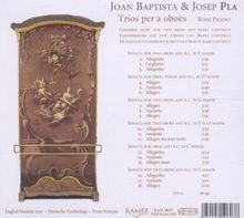 Joan Baptista Pla (1720-1773): Oboentrios C-Dur,c-moll,d-moll,Es-Dur,F-Dur,G-Dur, CD