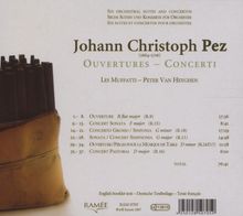 Johann Christoph Pez (1664-1716): Concerti &amp; Ouvertüren, CD