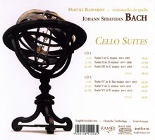 Johann Sebastian Bach (1685-1750): Cellosuiten BWV 1007-1012, 2 CDs