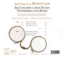 Michel Pignolet de Monteclair (1667-1737): Konzerte Nr.1-6 für 2 Flöten ohne Bc, 2 CDs