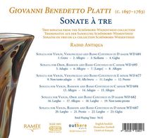 Giovanni Benedetto Platti (1697-1763): Triosonaten aus der Sammlung Schönborn-Wiesentheid, CD