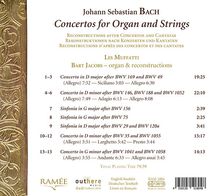 Johann Sebastian Bach (1685-1750): Konzerte für Orgel &amp; Streicher, CD