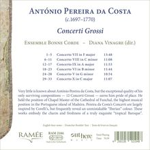 Antonio Pereira da Costa (ca. 1697-1770): Concerti Grossi Nr.5-10, CD