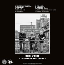 One Voice: Tradition Not Trend, CD