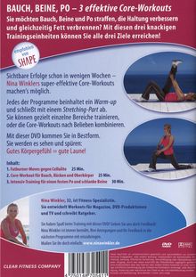 Bauch, Beine, Po - 3 intensive Core-Workouts, DVD