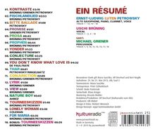 Ernst-Ludwig Petrowsky, Uschi Brüning &amp; Michael Griener: Ein Resume, CD