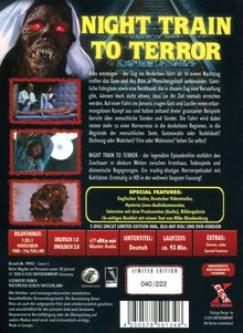 Night Train to Terror (Blu-ray &amp; DVD im Mediabook), 1 Blu-ray Disc und 1 DVD