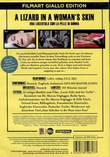 FILMART GIALLO EDITION: A LIZARD IN A WOMAN'S SKIN. Beschreibung über Carol Hammond und Albträume. Blu-ray Details folgen.