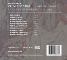 Vitalij Margulis Memorial Edition I - Scriabin, CD