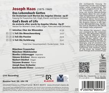 Joseph Haas (1879-1960): Das Lebensbuch Gottes, CD