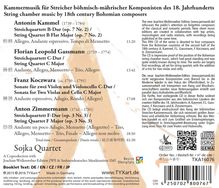 Sojka Quartet - String Chamber Music by 18th Century Bohemian Composers, CD