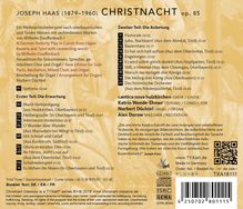 Joseph Haas (1879-1960): Christnacht op.85, CD