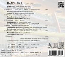 Hans Gal (1890-1987): Kammermusik für Blockflöte &amp; Klavier, CD