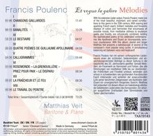 Francis Poulenc (1899-1963): Lieder "Malodies", CD