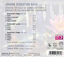 Johann Sebastian Bach (1685-1750): Gambensonaten BWV 1027-1029, CD
