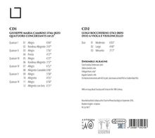 Giuseppe Maria Cambini (1746-1825): Quatuors concertants op. 21 Nr. 1-6 für Violine, 2 Violen, Cello, CD
