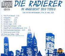 Die Radierer: Im Angesicht des Todes (Live), CD