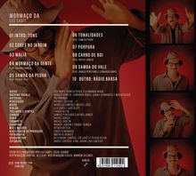 Albumtitel "Mormaço Da" von Leo Santi. Liste mit 10 Songs. Drei Fotos eines Mannes mit Hut, der verschiedene Gesten macht.