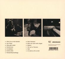 Titel: "Wirst du an mich denken", "Herr Rossi" bis "Ich denk so oft an dich". Drei Schwarz-Weiß-Fotos: Musiker, Mikrofon, Hände auf Klavier.