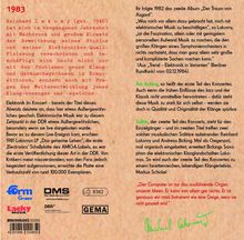 1983: Beschreibung der elektronischen Musik von Reinhard Lakomy in der DDR. Konzert- und Albumdetails, Zitate und Logos.