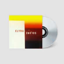 Texte: ELYRA, SOLUNE. CD-Hülle mit Farbverlauf von gelb nach dunkelrot. Eine silberne CD ragt rechts heraus.