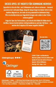 Dieses Spiel ist nichts für schwache Nerven! Folge der Spur des Verbrechens. Schwierigkeit: vier von fünf.